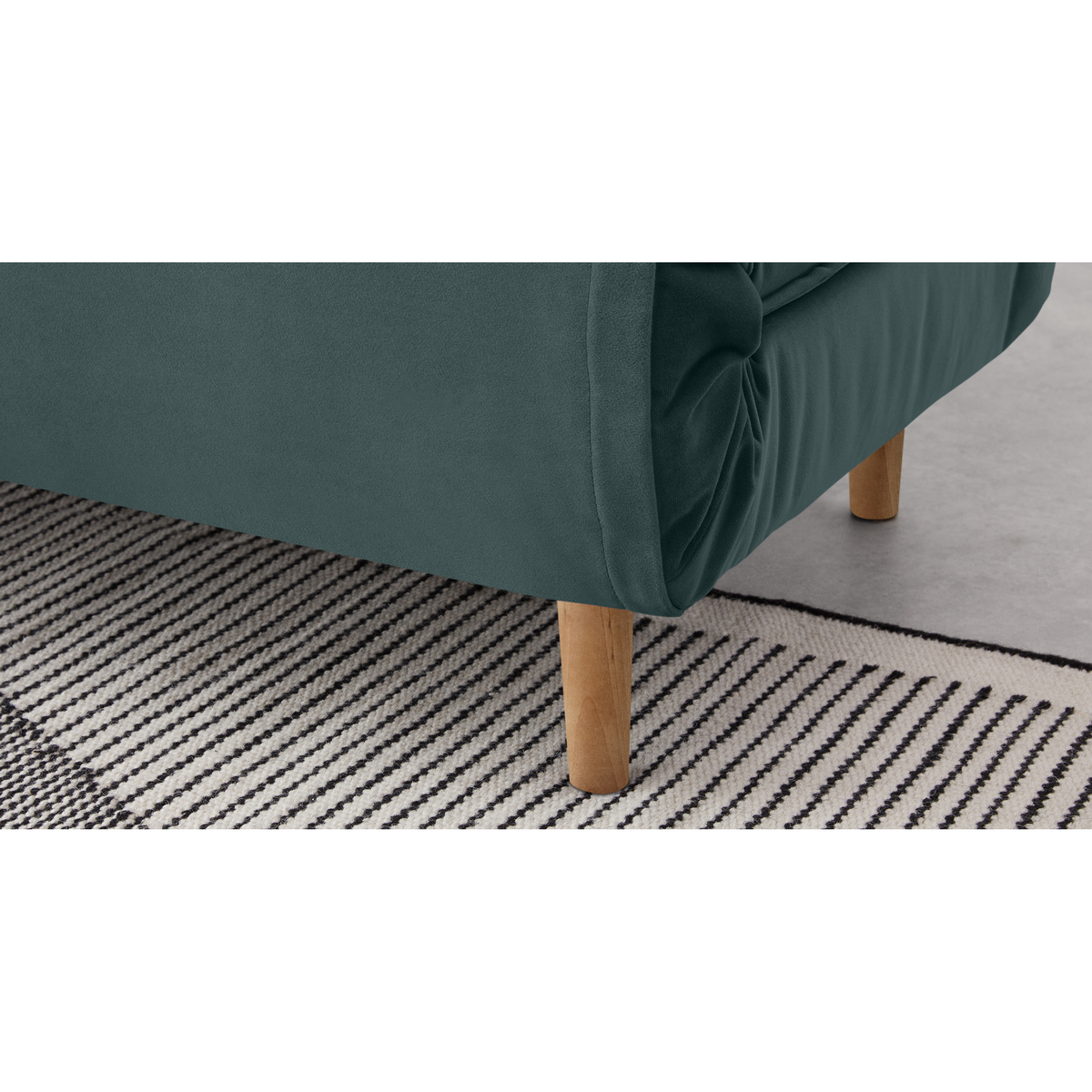 Haru Single Sofa Bed, Marine Green Velvet – image 4