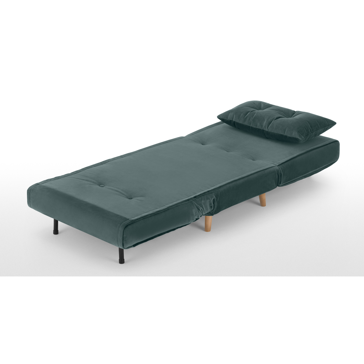 Haru Single Sofa Bed, Marine Green Velvet – image 5
