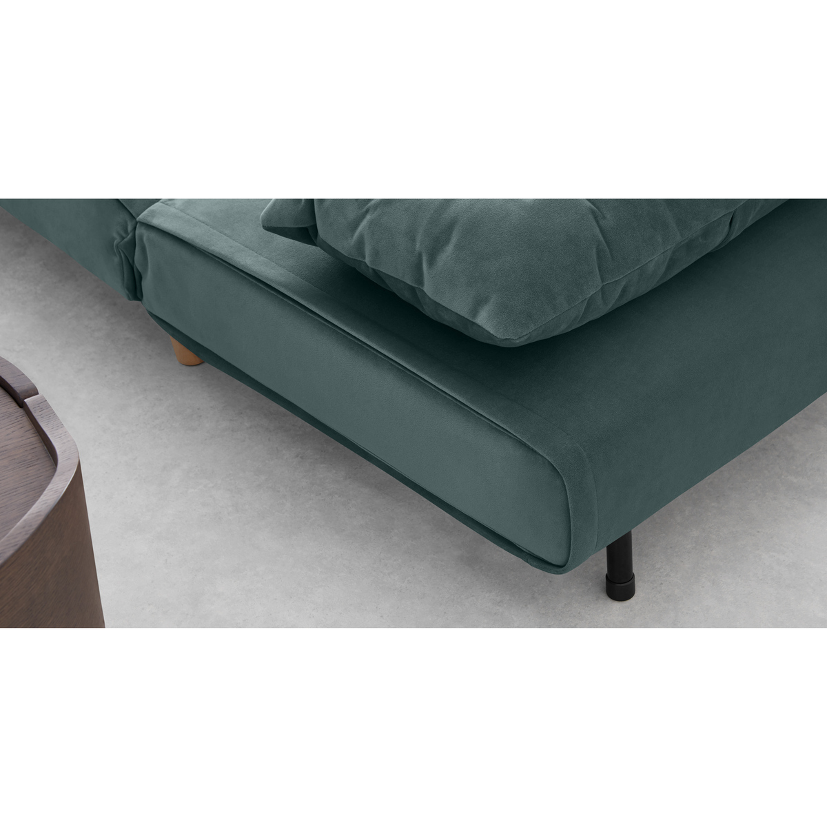 Haru Single Sofa Bed, Marine Green Velvet – image 6
