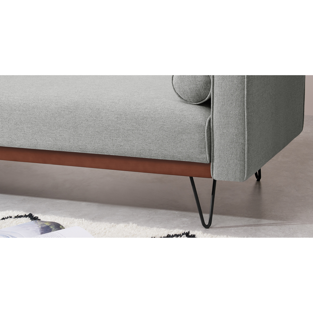 Warner Click Clack Sofa Bed, Moonlight Grey – image 4