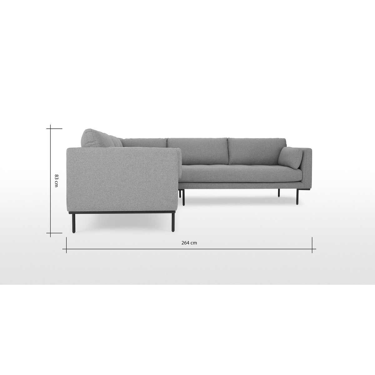 Harlow Corner Sofa, Mountain Grey – image 8