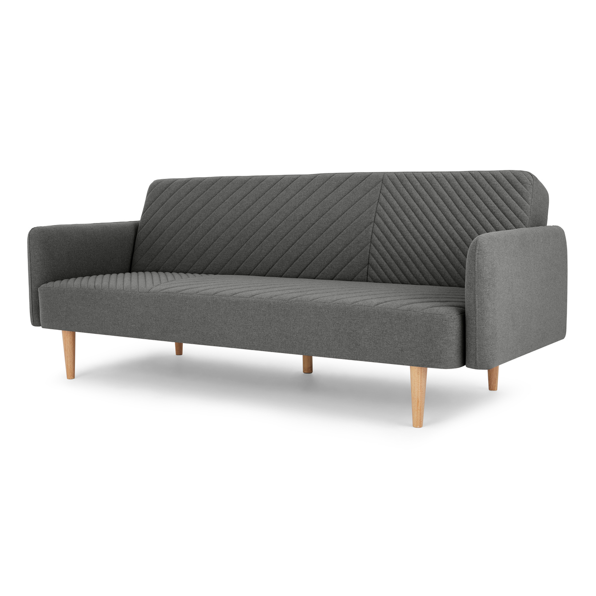 Ryson Click Clack Sofa Bed with Arms, Marl Grey – image 2