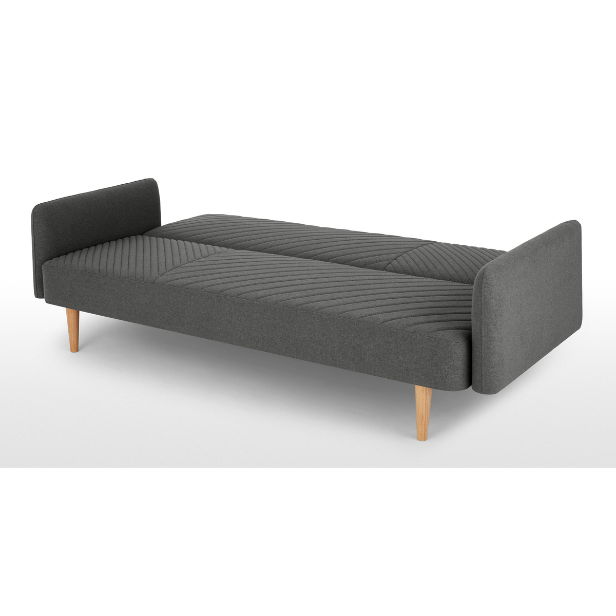 Ryson Click Clack Sofa Bed with Arms, Marl Grey – image 5