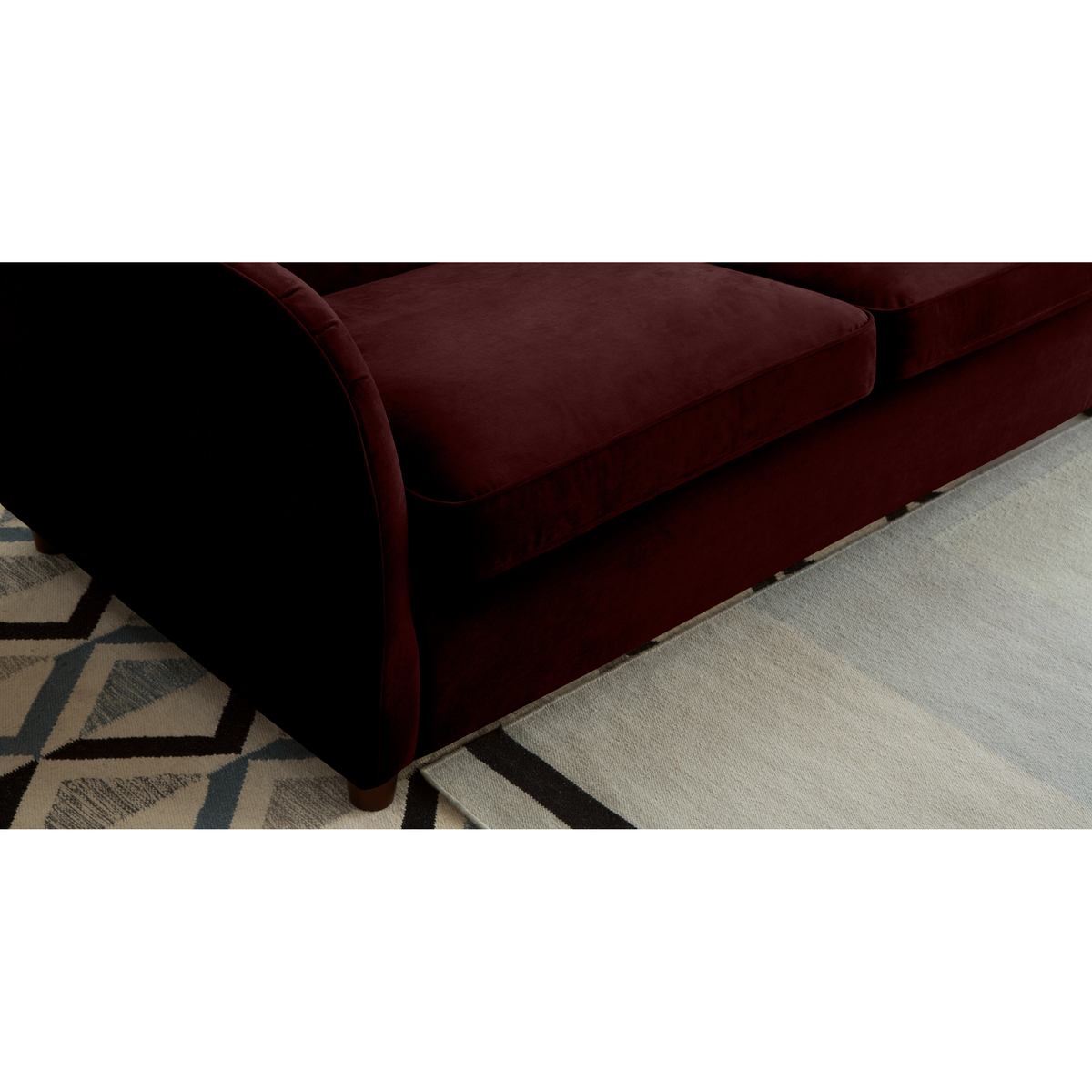 Helena Sofabed, Plush Burgundy Velvet – image 4