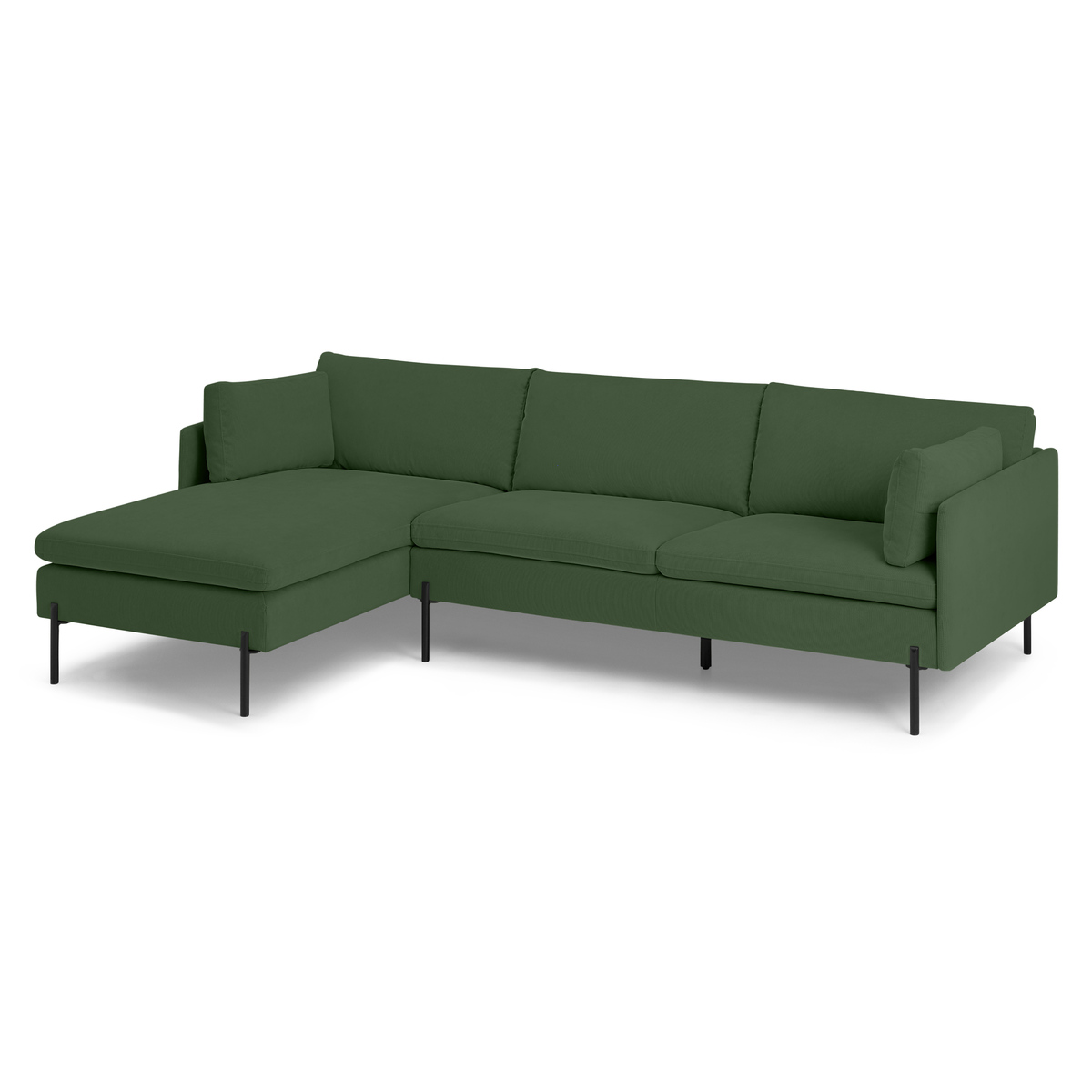 Zarina Left Hand Facing Chaise End Sofa, Meadow Corduroy Velvet – image 2
