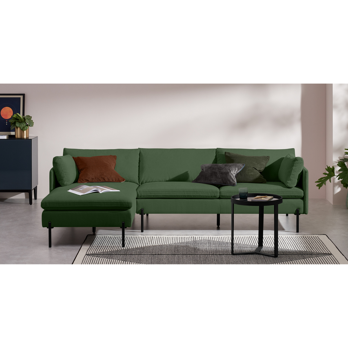Zarina Left Hand Facing Chaise End Sofa, Meadow Corduroy Velvet – image 3