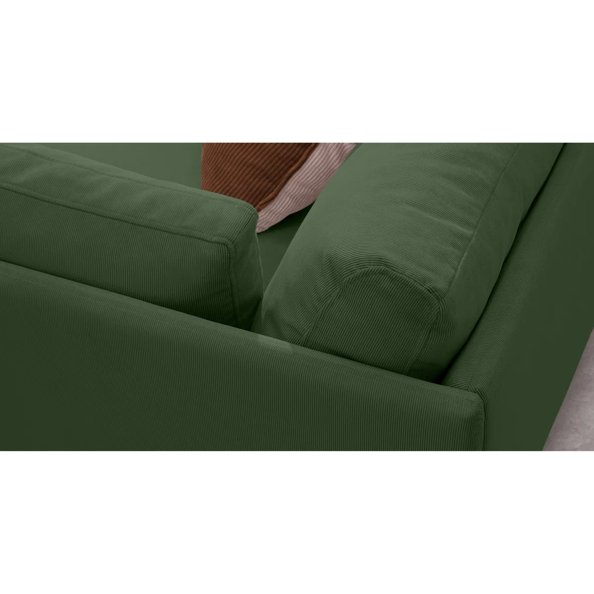 Zarina Large 2 Seater Sofa, Meadow Corduroy Velvet – image 6