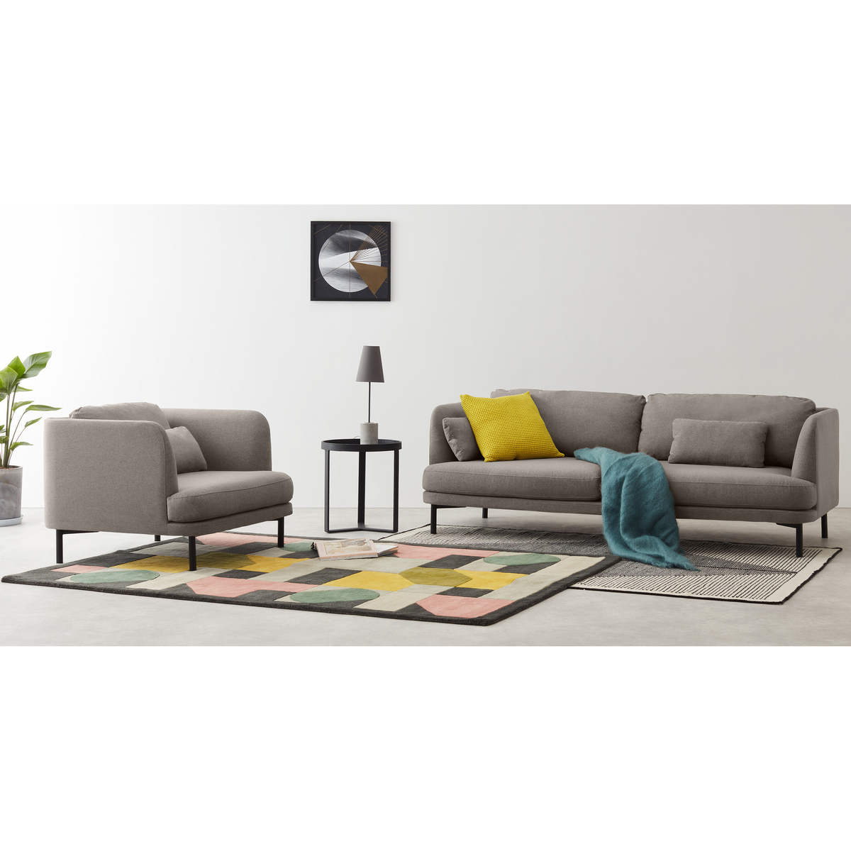 Herman 3 Seater Sofa, Manhattan Grey – image 2