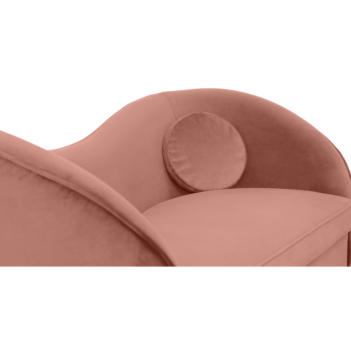 Kooper 2 Seater Sofa, Blush Pink Velvet – image 4