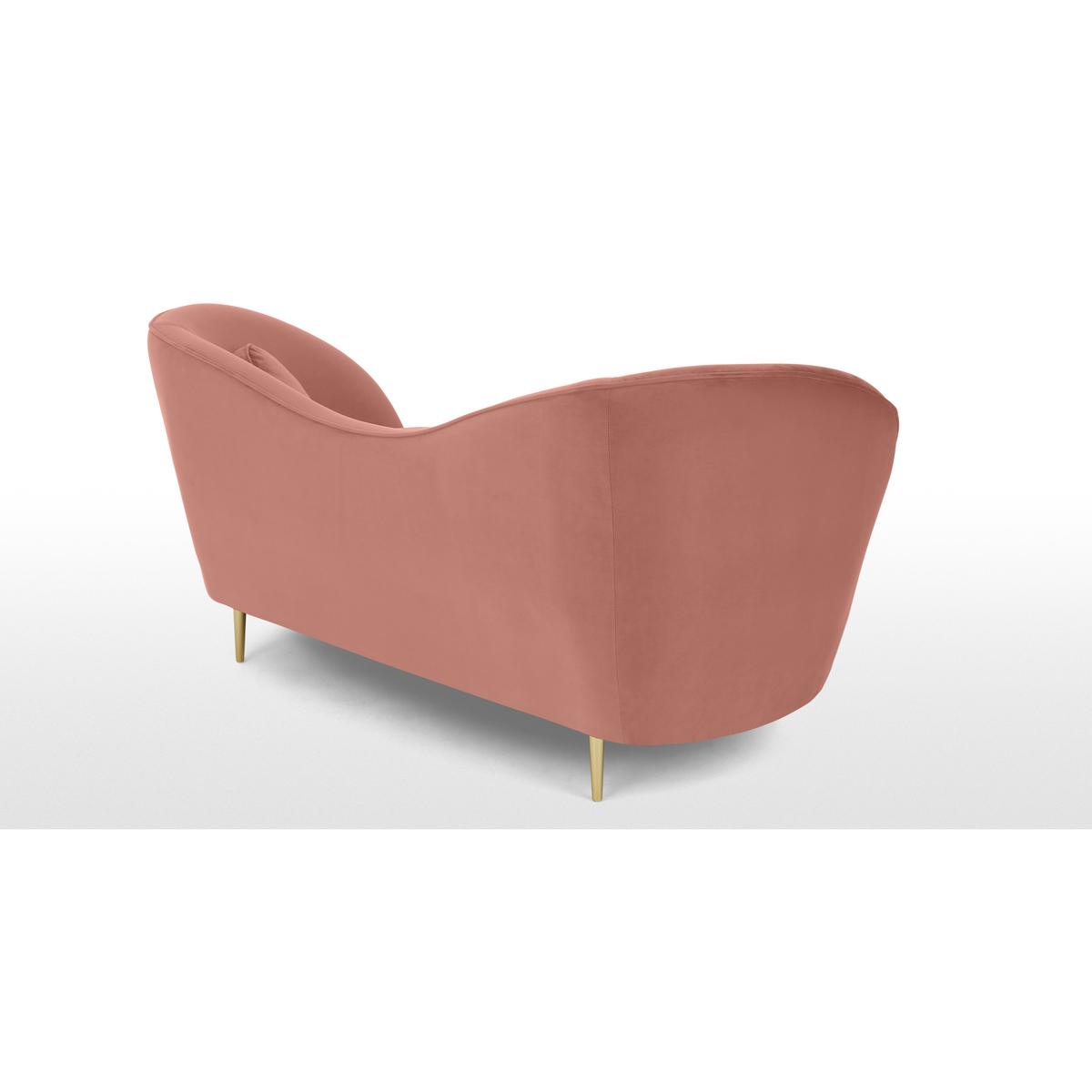Kooper 2 Seater Sofa, Blush Pink Velvet – image 5