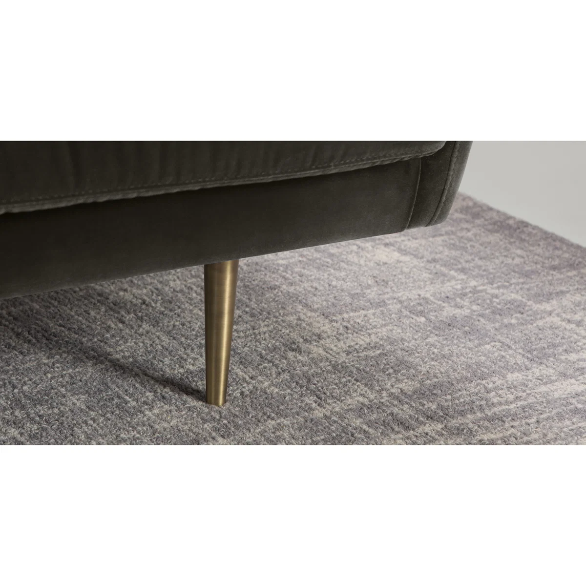 Simone 3 Seater Sofa, Concrete Cotton Velvet – image 3