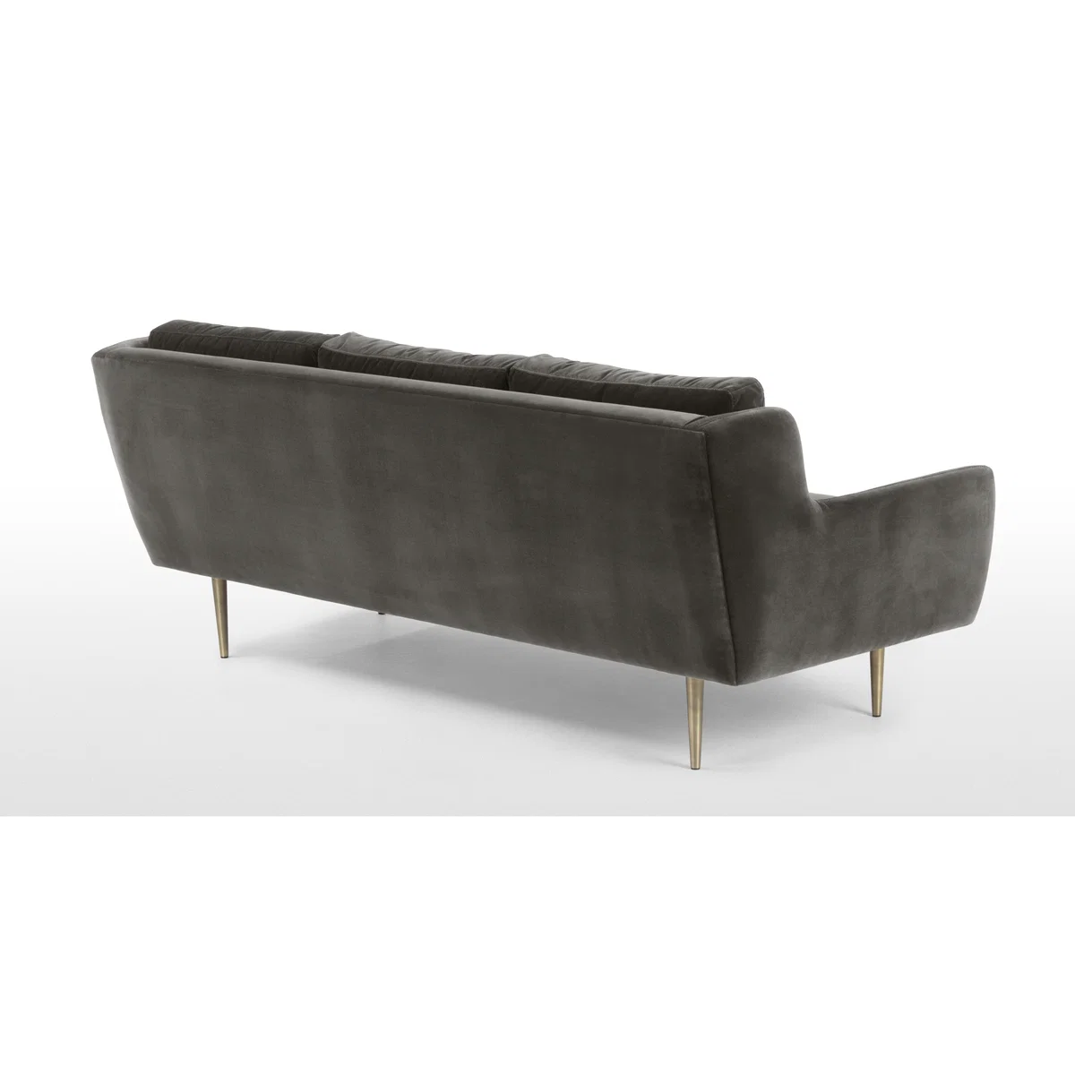 Simone 3 Seater Sofa, Concrete Cotton Velvet – image 4