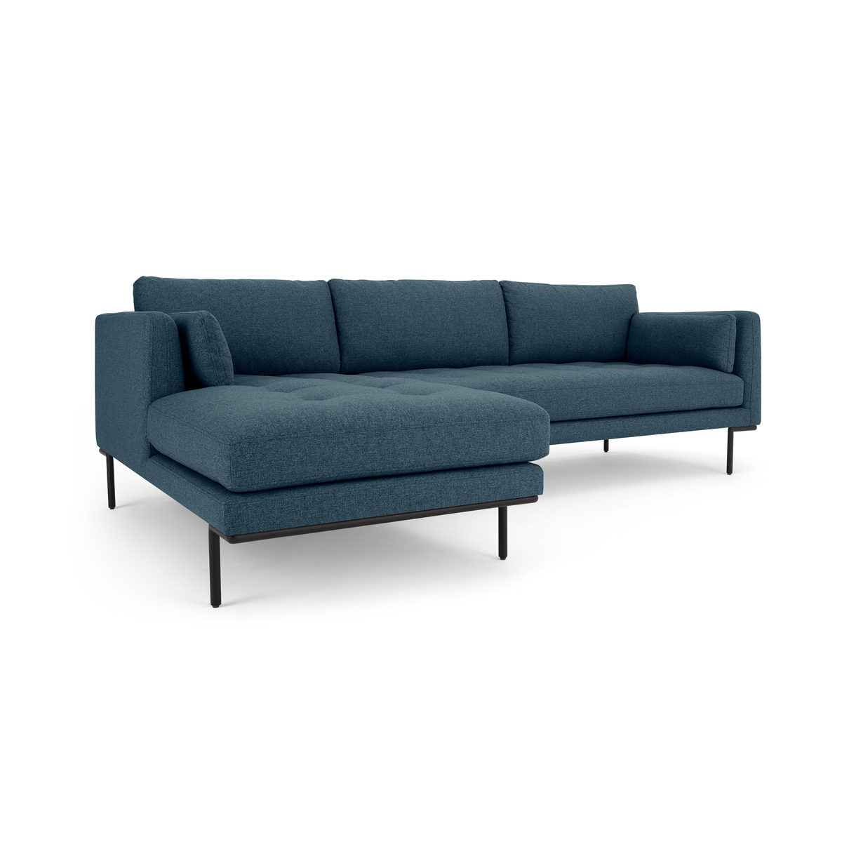 Harlow Left Hand Facing Chaise End Corner Sofa, Orleans Blue – image 2