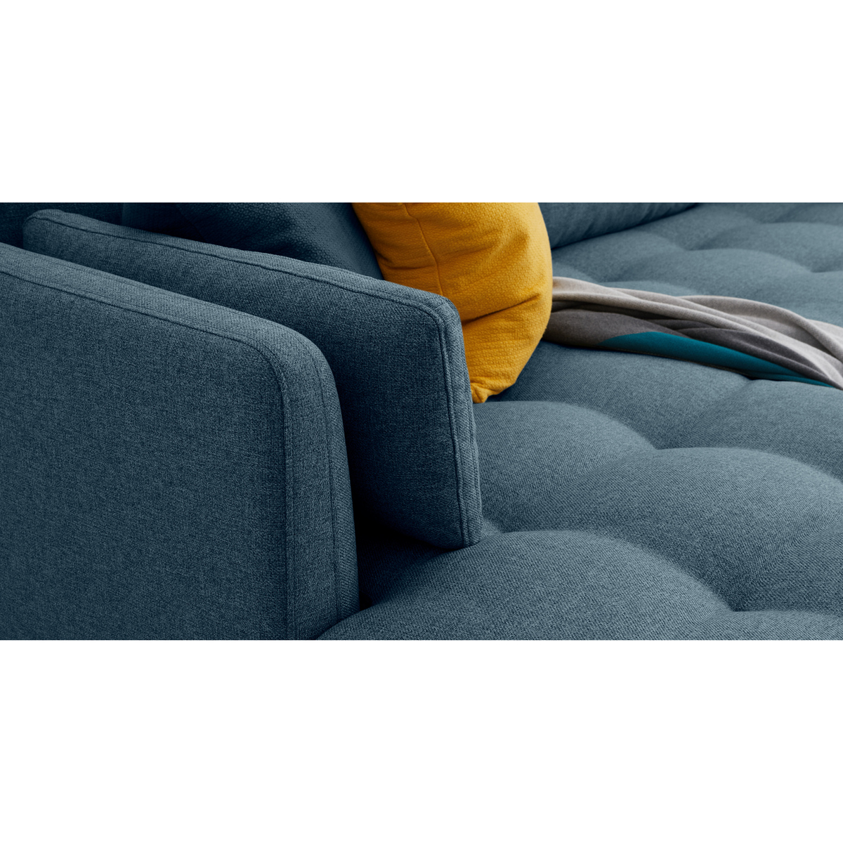 Harlow Left Hand Facing Chaise End Corner Sofa, Orleans Blue – image 6