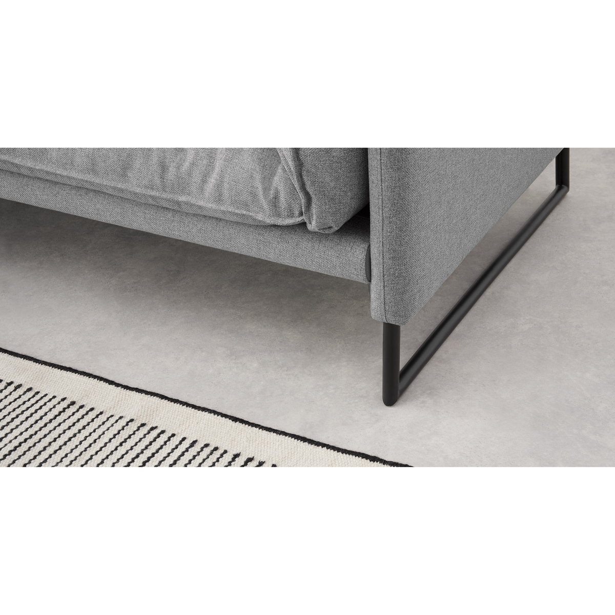 Malini Left Hand Facing Chaise End Corner Sofa, Mountain Grey – image 3