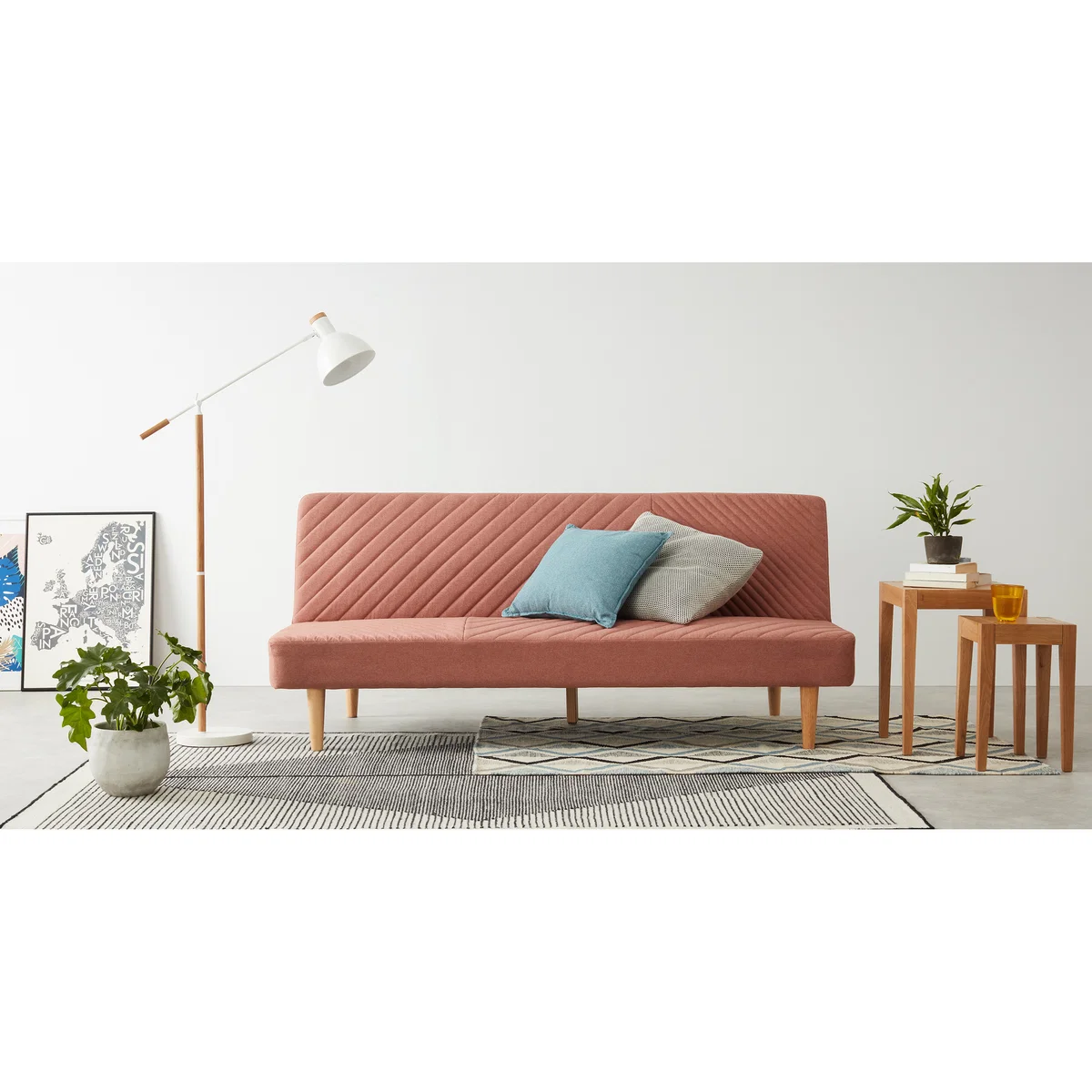 Ryson Click Clack Sofa Bed, Dust Pink – image 3