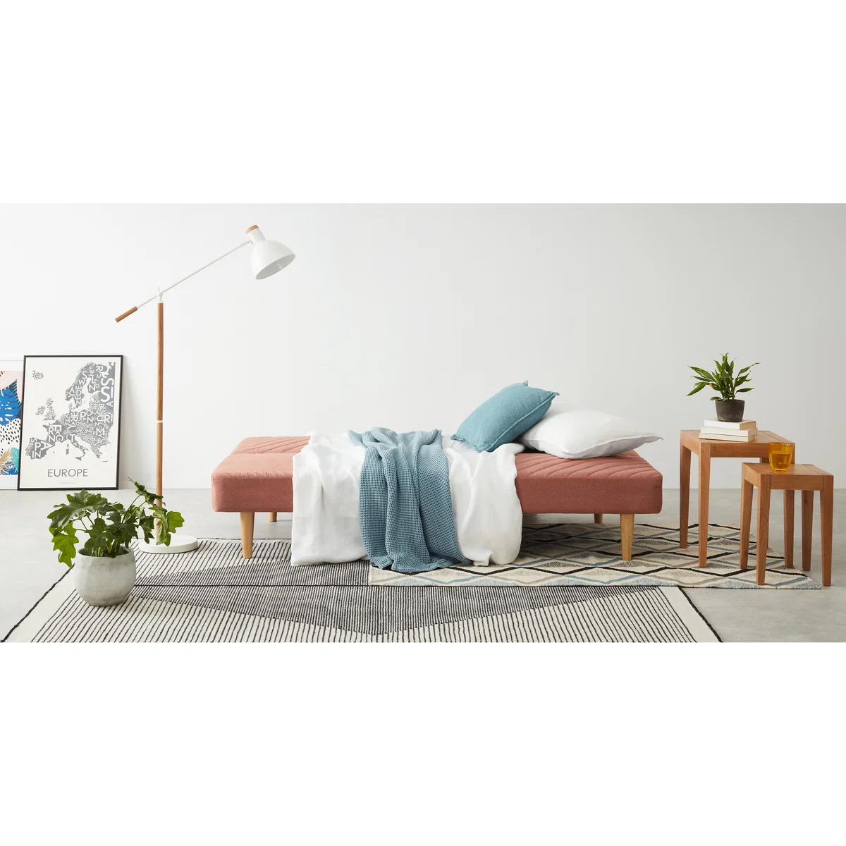 Ryson Click Clack Sofa Bed, Dust Pink – image 6