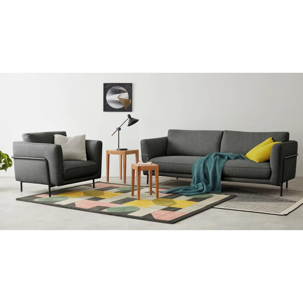Everson 3 Seater Sofa, Shuttle Grey – image 3