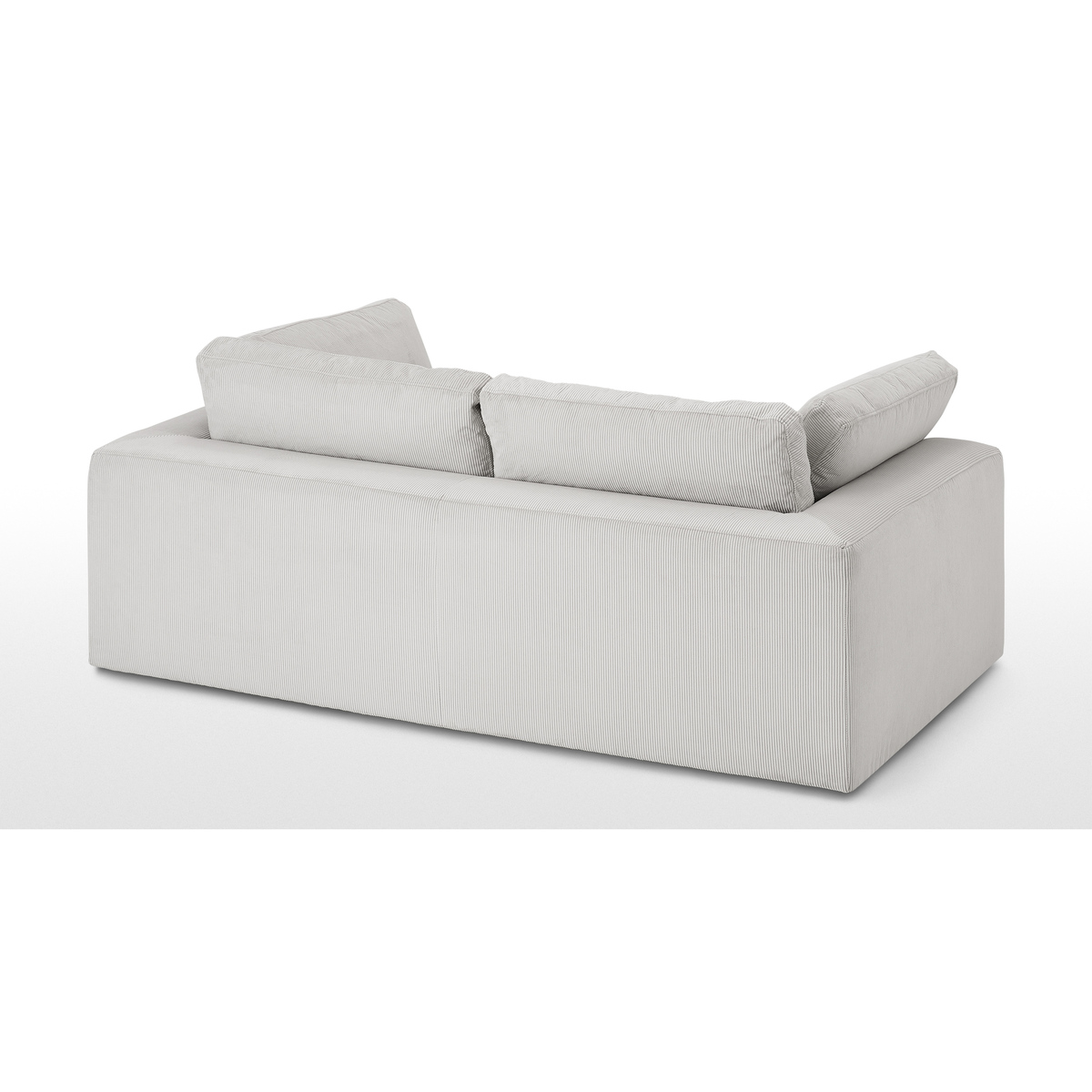 Samona 2.5 Seater Sofa, Stone Grey Corduroy Velvet – image 5