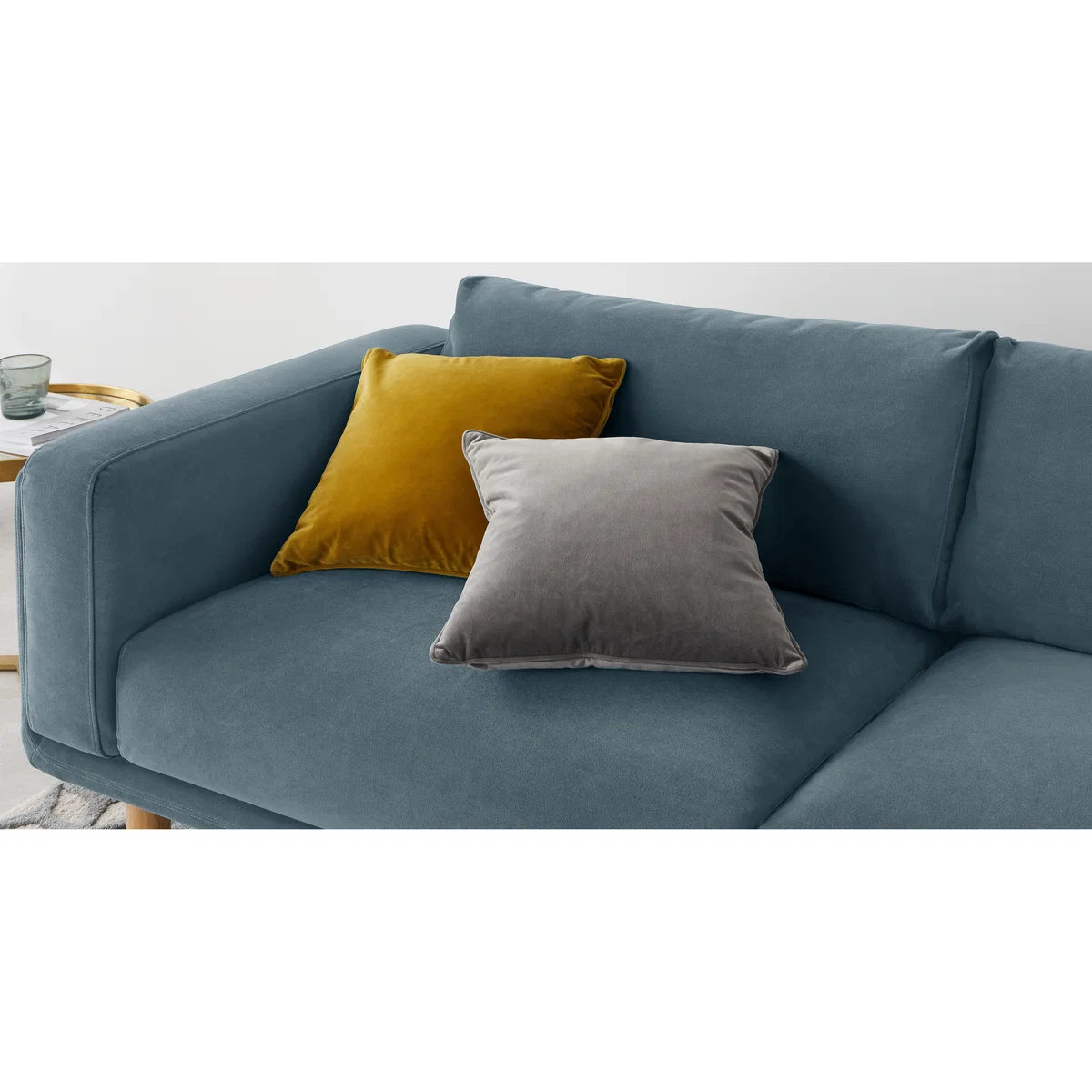 Karson 3 Seater Sofa, Marine Green Velvet – image 4