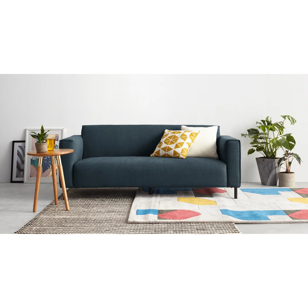 Herron 3 Seater Sofa, Aegean Blue – image 3