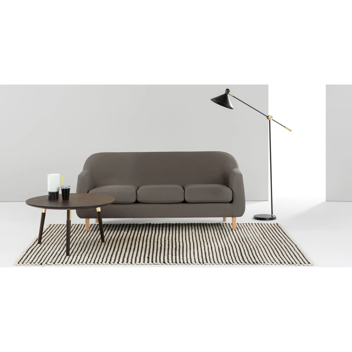 Tubby 3 Seater Sofa, Pewter Grey – image 2