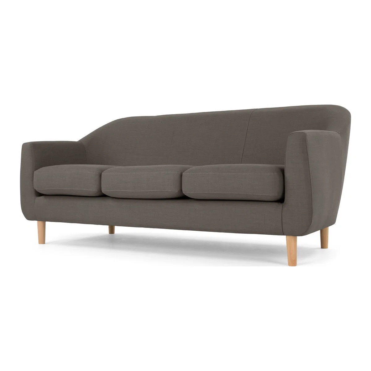 Tubby 3 Seater Sofa, Pewter Grey – image 1