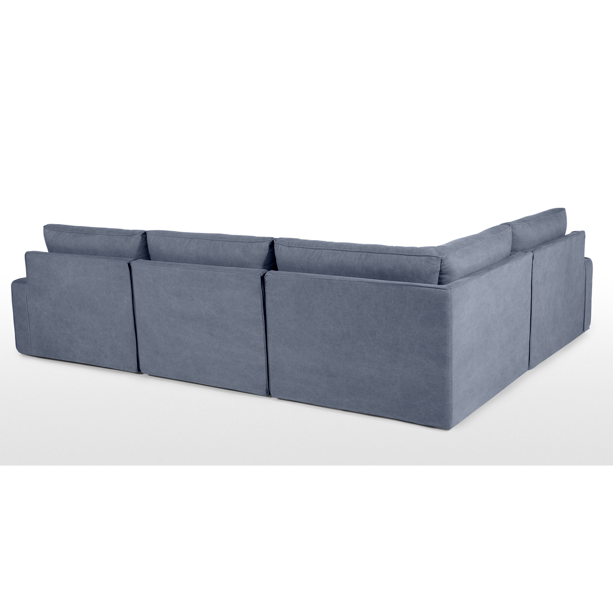 Trent Loose Cover Corner Sofa, Washed Blue Cotton – image 5
