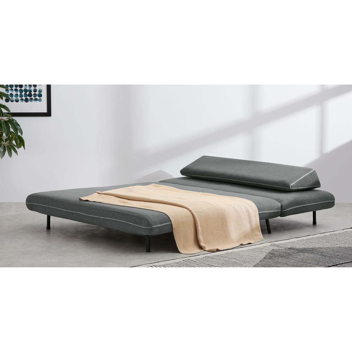 Kahlo Large Double Sofa Bed, Salt Grey – image 7