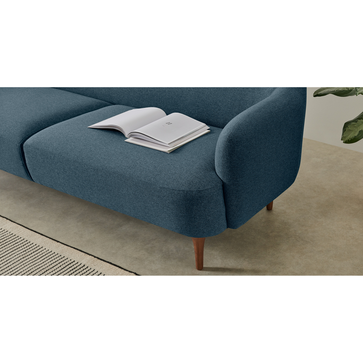 Lupo 3 Seater Sofa, Orleans Blue – image 4