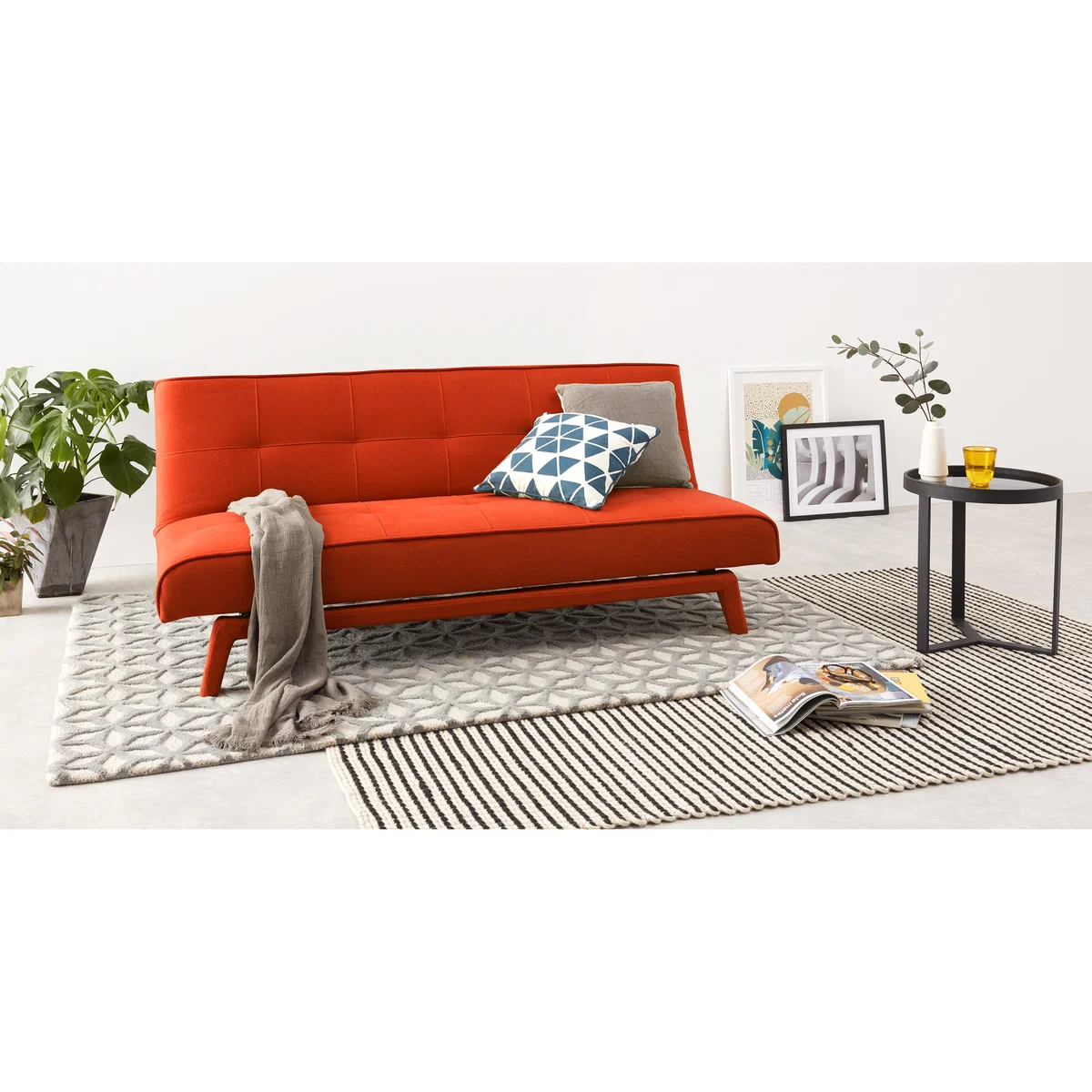 Yoko Click Clack Sofa Bed, Atomic Orange – image 2