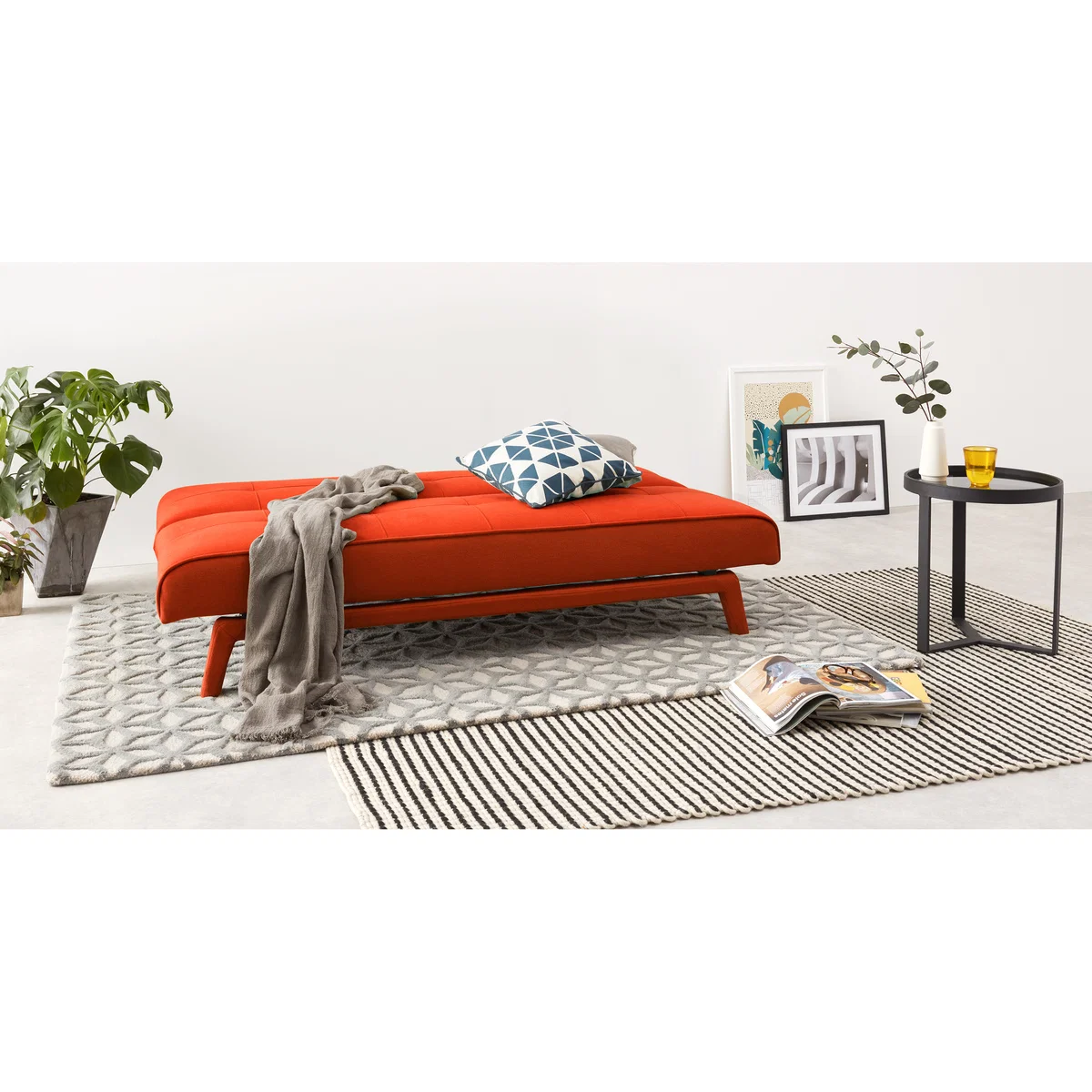 Yoko Click Clack Sofa Bed, Atomic Orange – image 6