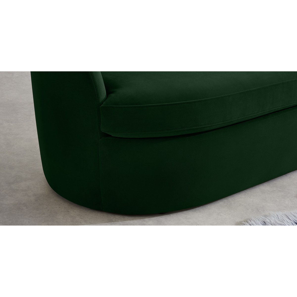 Reisa 2 Seater Sofa, Pine Green Velvet – image 4
