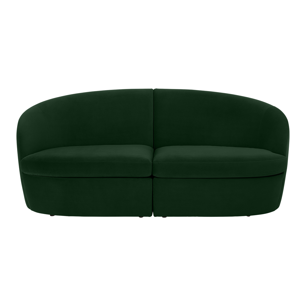 Reisa 2 Seater Sofa, Pine Green Velvet – image 1
