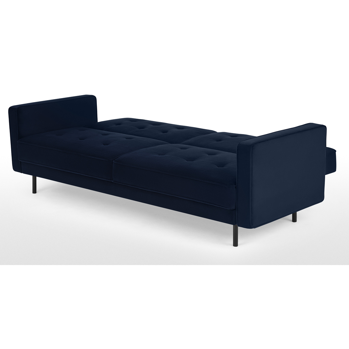 Rosslyn Click Clack Sofa Bed, Ink Blue Velvet – image 5