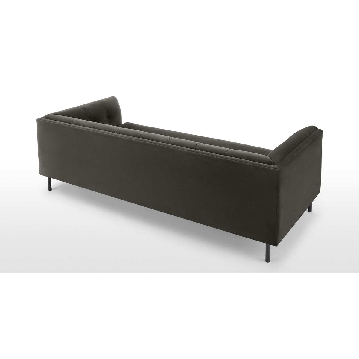 Farley Large 2 Seater Sofa, Concrete Cotton Velvet – image 5