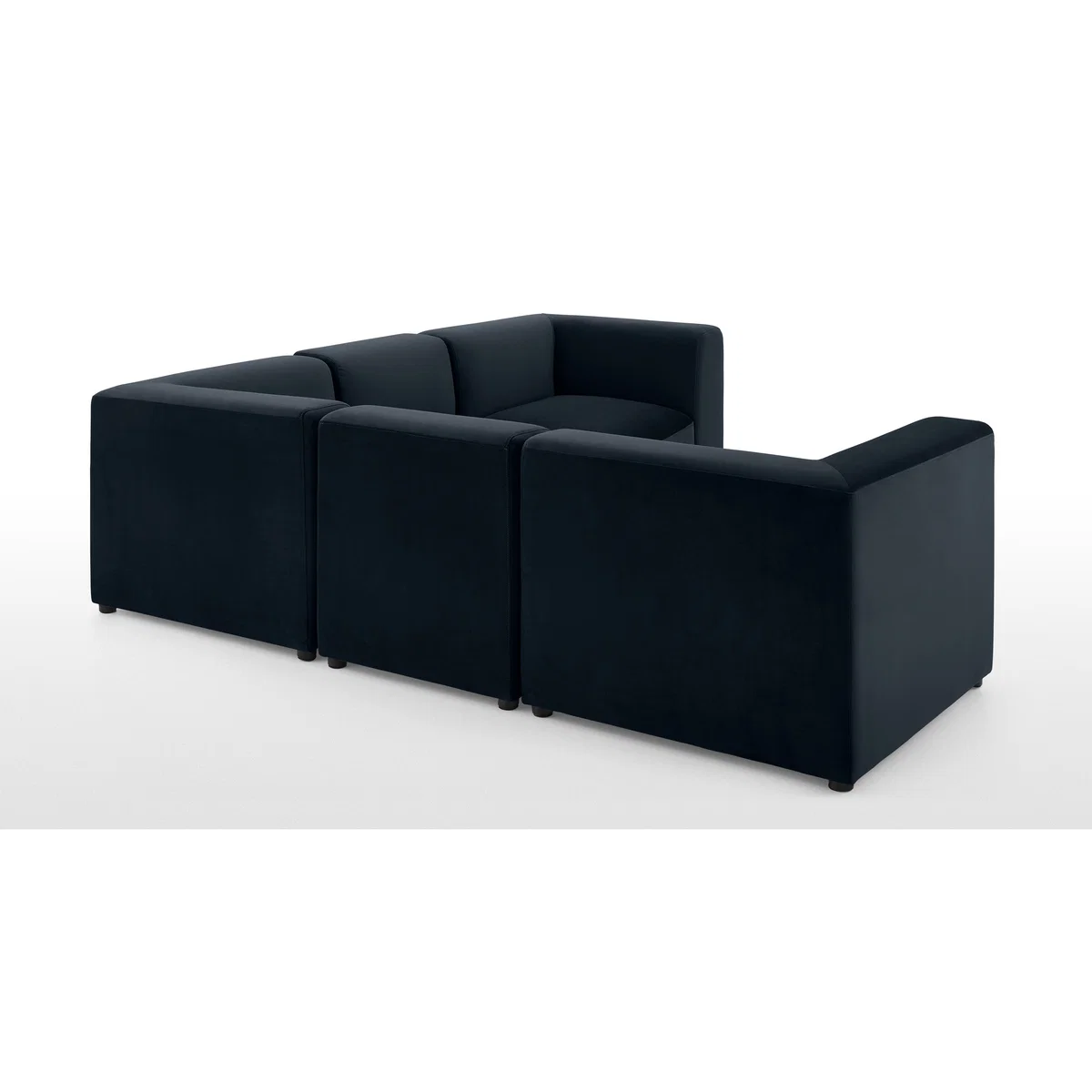 Juno 5 Seater Sofa Corner Group, Twilight Blue Velvet – image 5