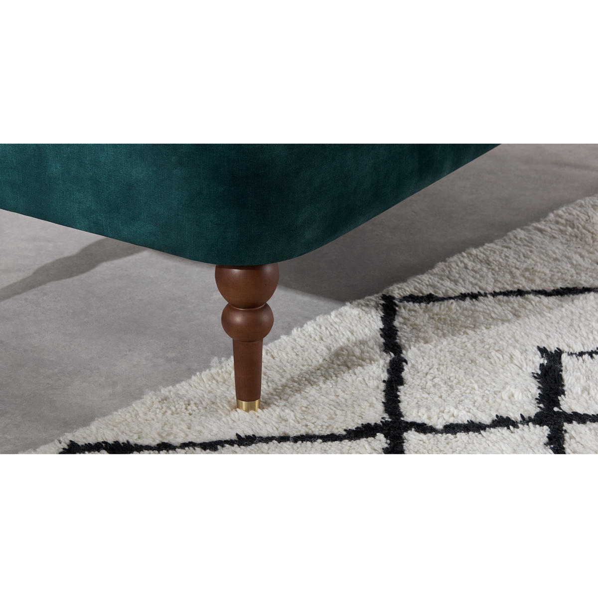 Harpo 2 Seater Sofa, Nile Blue Velvet – image 6