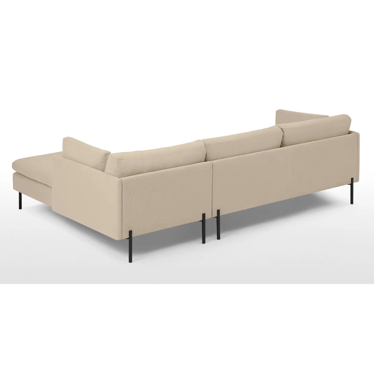 Zarina Right Hand Facing Chaise End Sofa, Stone Corduroy Velvet – image 5