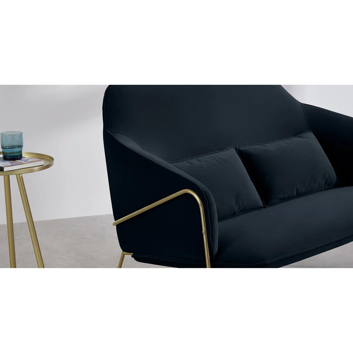 Stanley 2 Seater Sofa, Twilight Blue Velvet – image 4