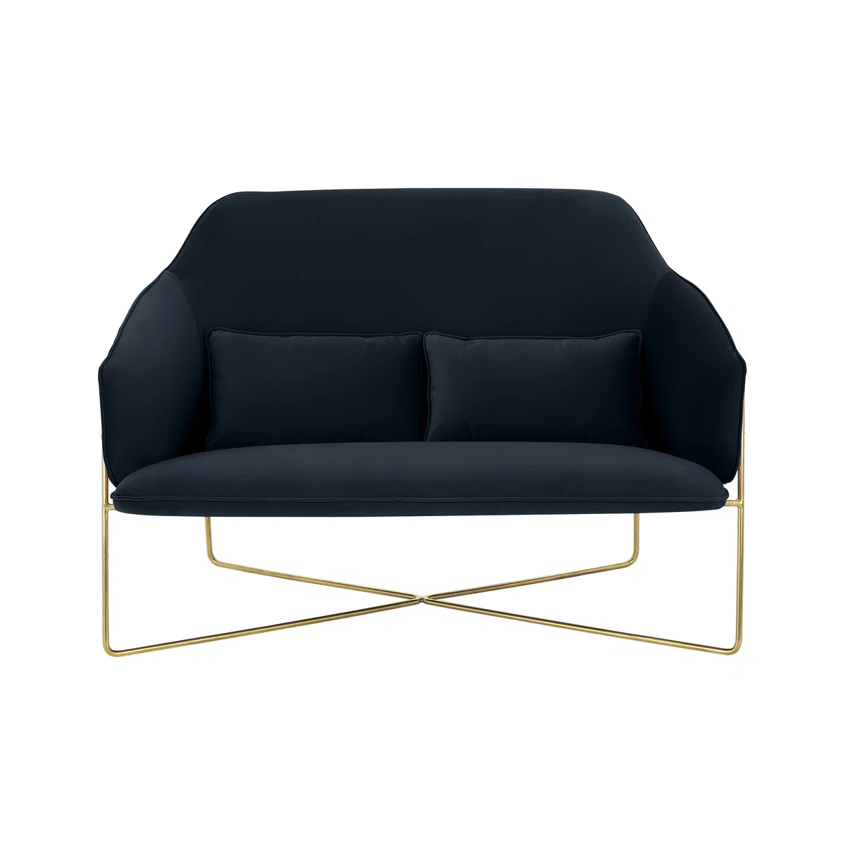 Stanley 2 Seater Sofa, Twilight Blue Velvet – image 1