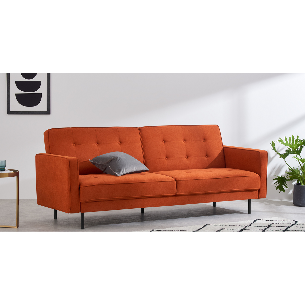 Rosslyn Click Clack Sofa Bed, Sedona Orange – image 3