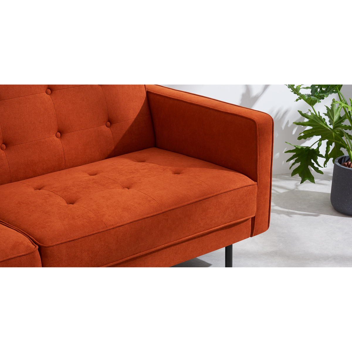 Rosslyn Click Clack Sofa Bed, Sedona Orange – image 4