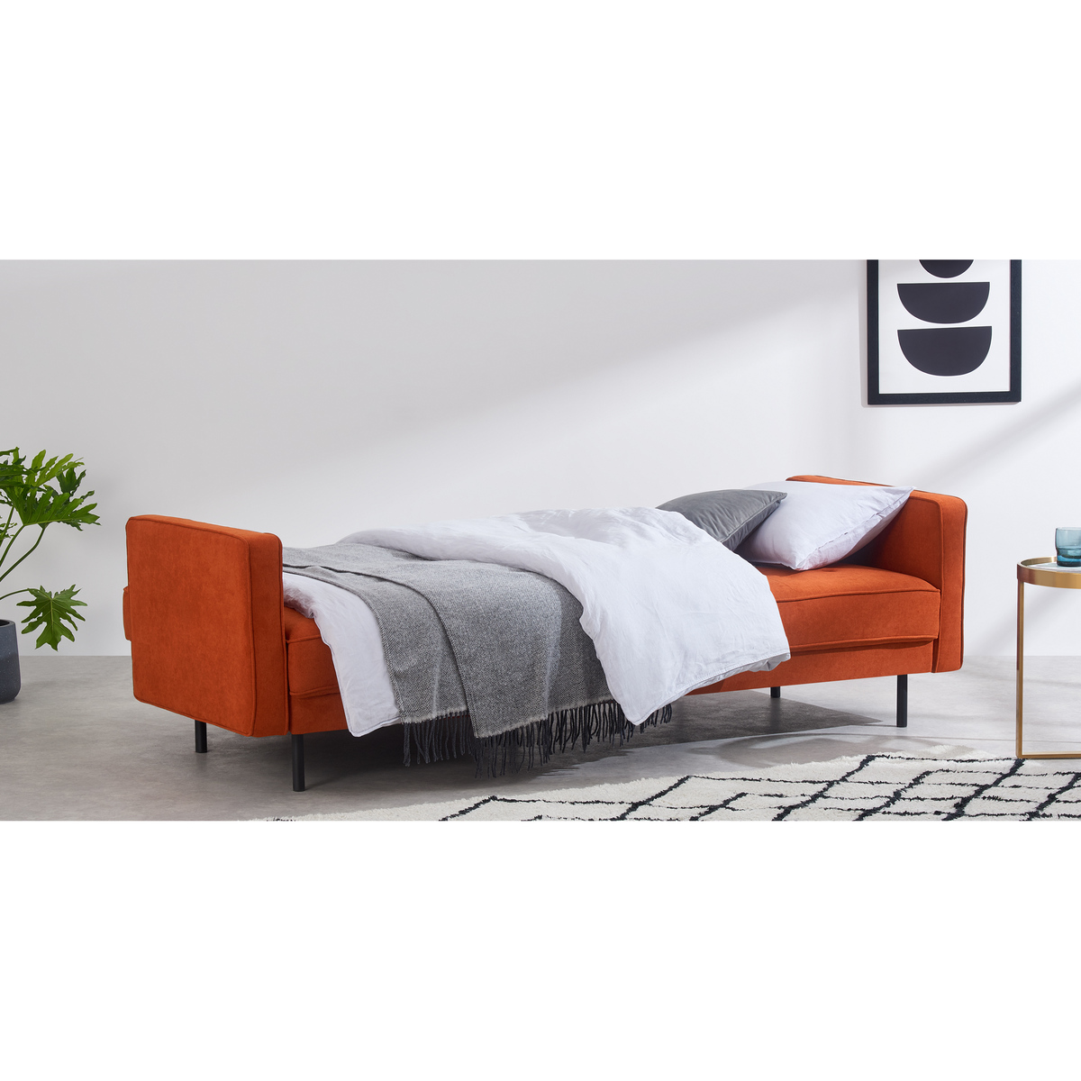 Rosslyn Click Clack Sofa Bed, Sedona Orange – image 7