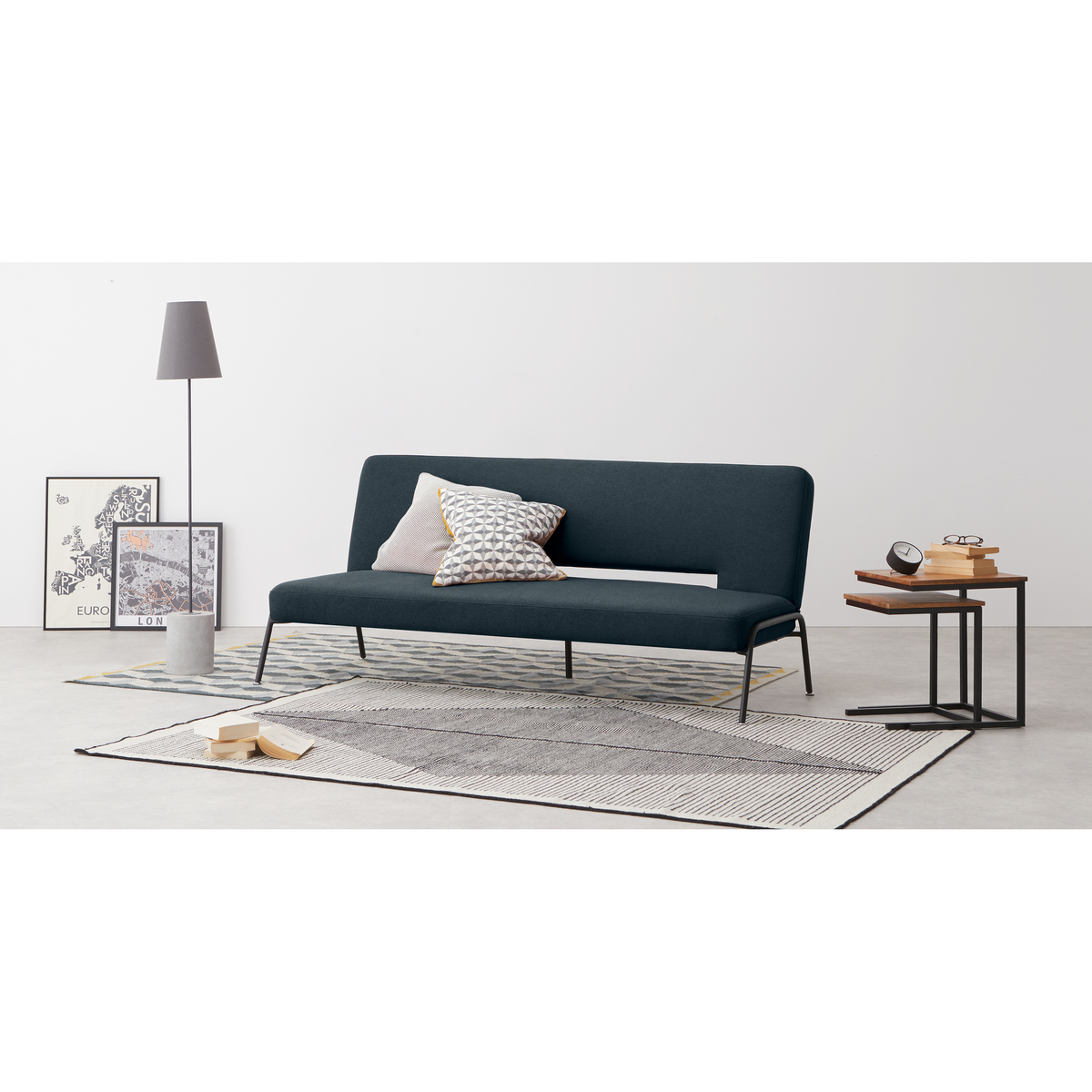 Knox Click Clack Sofa Bed, Aegean Blue – image 3