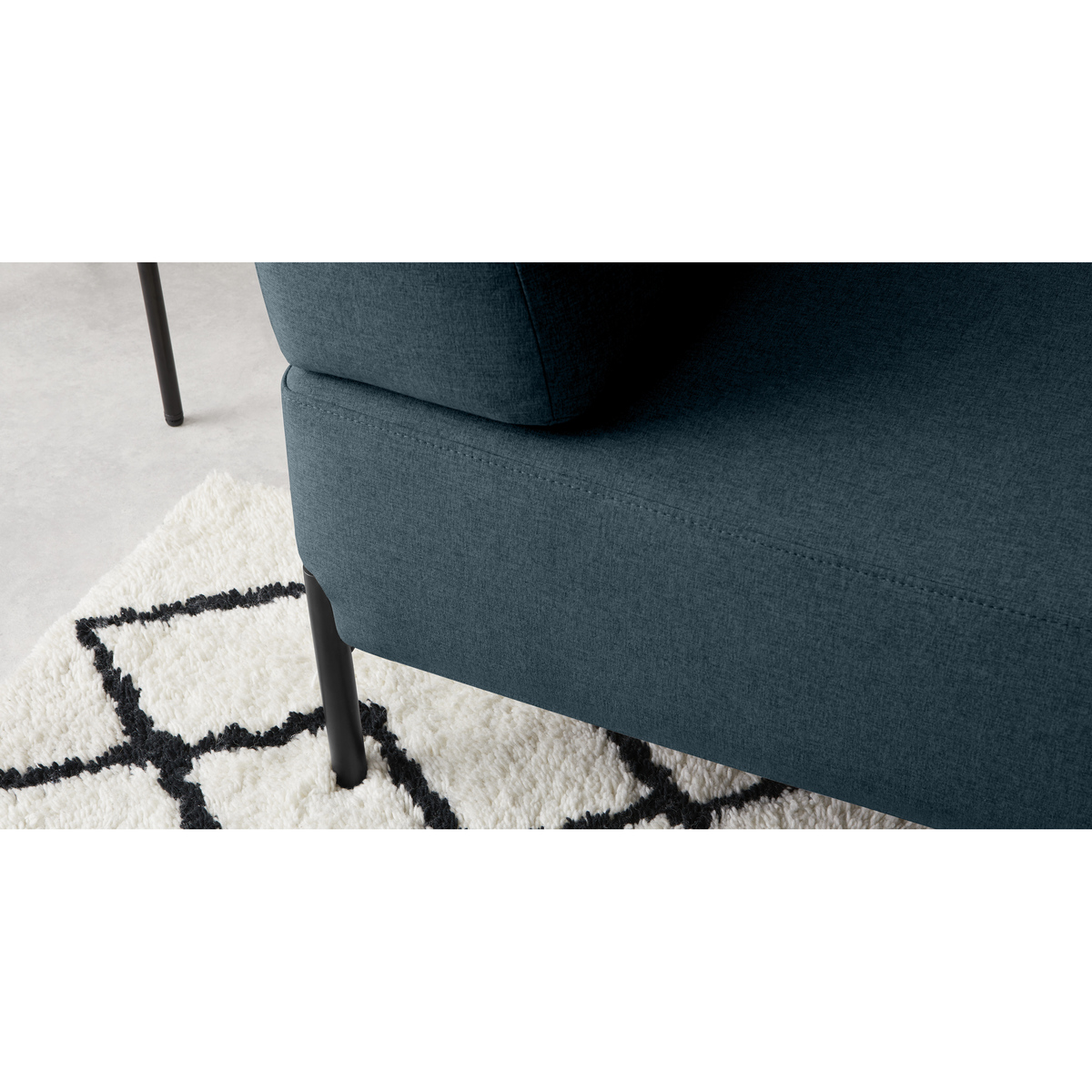 Made Essentials Kiva 2 Seater Sofa, Aegean Blue – image 4