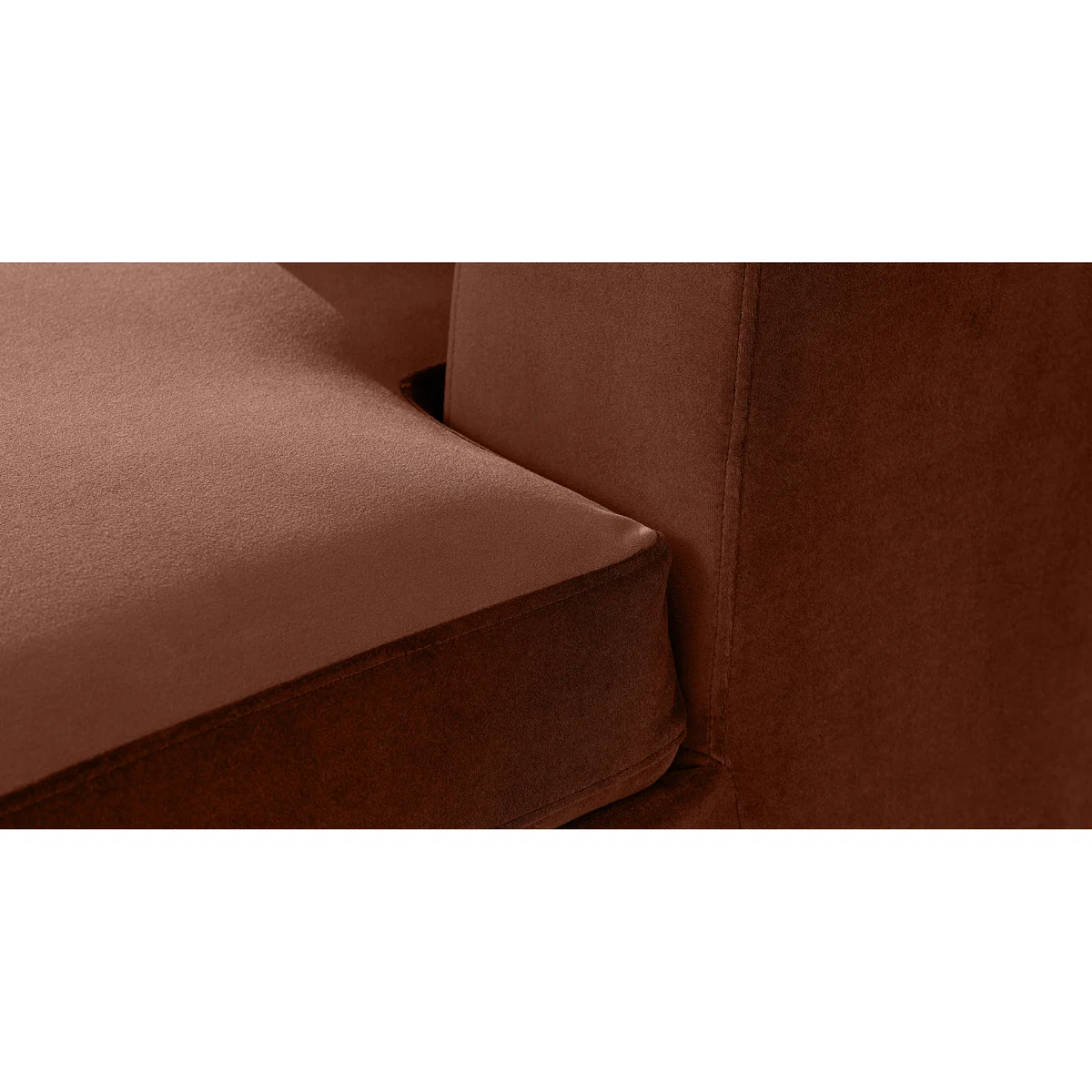 Mogen Right Hand Facing Chiase End Sofa Bed with Storage, Warm Caramel Velvet – image 4