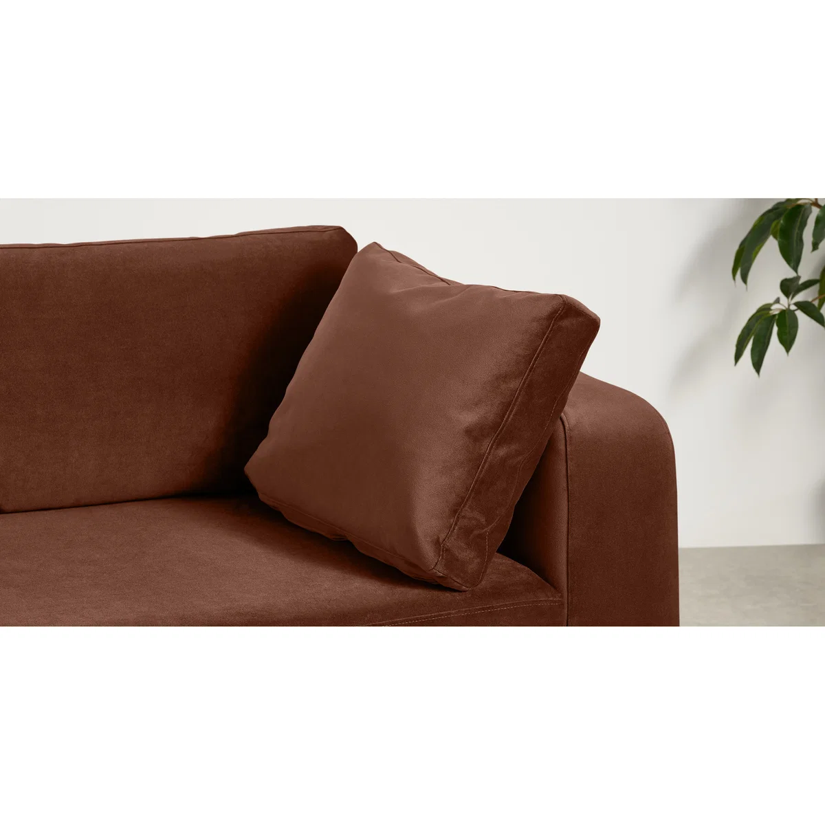 Mogen Right Hand Facing Chiase End Sofa Bed with Storage, Warm Caramel Velvet – image 6