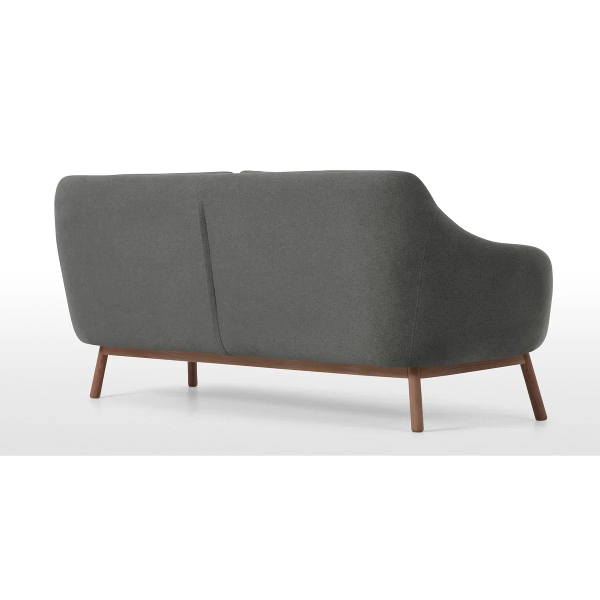 Oslo 3 Seater Sofa, Marl Grey with Dark Stained Oak Legs – image 5