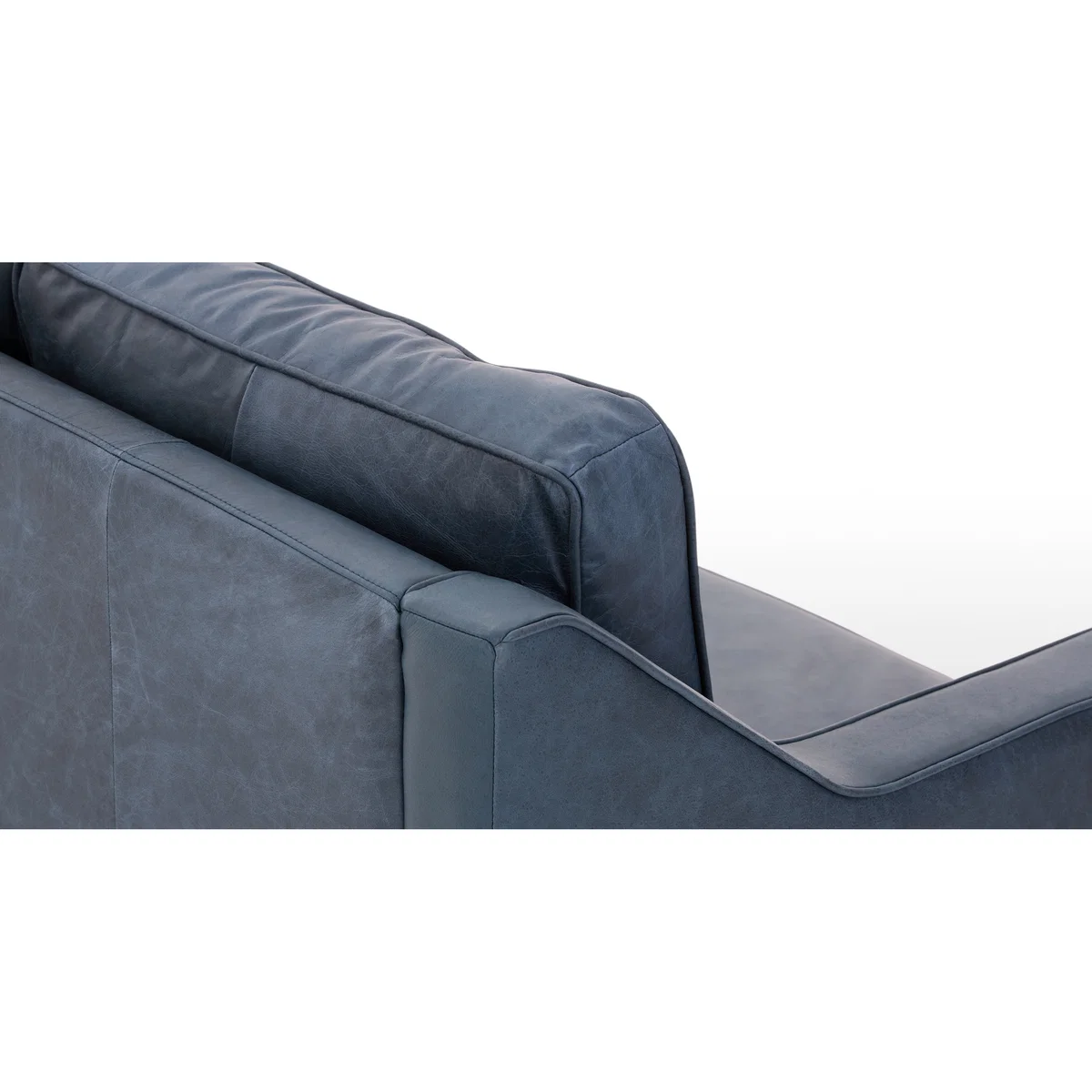 Dallas 2 Seater Sofa, Charm Midnight Premium Leather – image 6